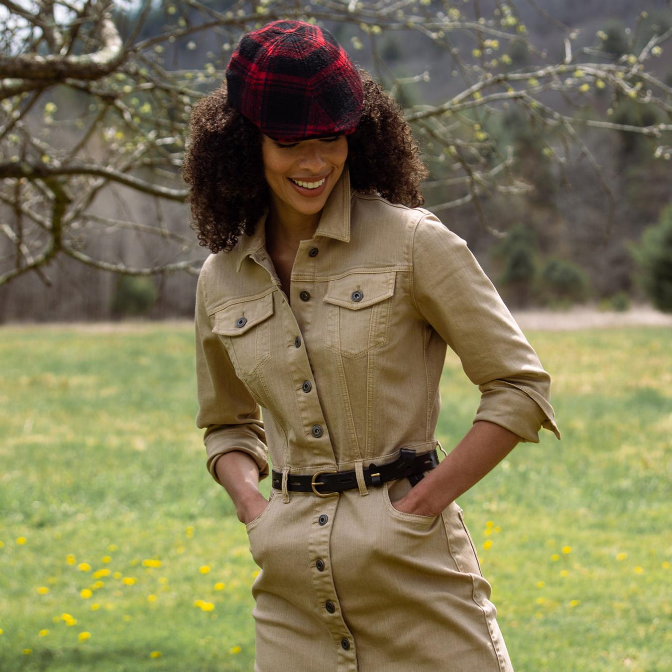 Women Shirt Dresses | Stetson Workwear Inspired Shirt Dress Tan