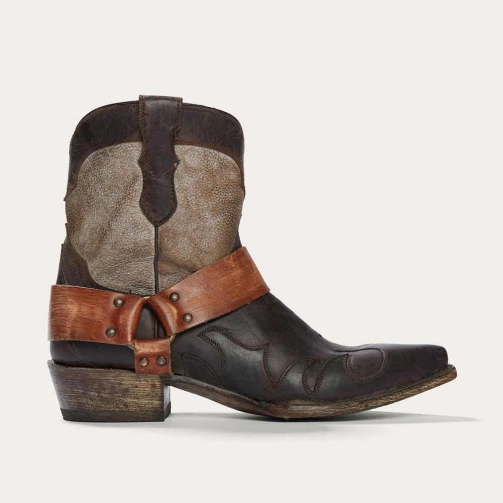 Women Shorties | Stetson Jade Harness Ankle Boot Brown