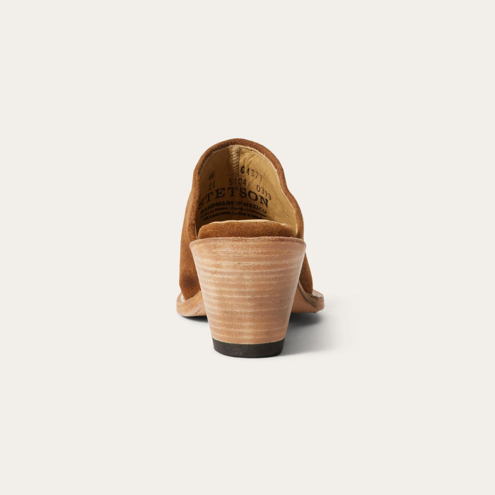 Women Shorties | Stetson Reed Western Mules Brown