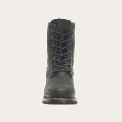 Women Shorties | Stetson Sam Lace Up Black Leather