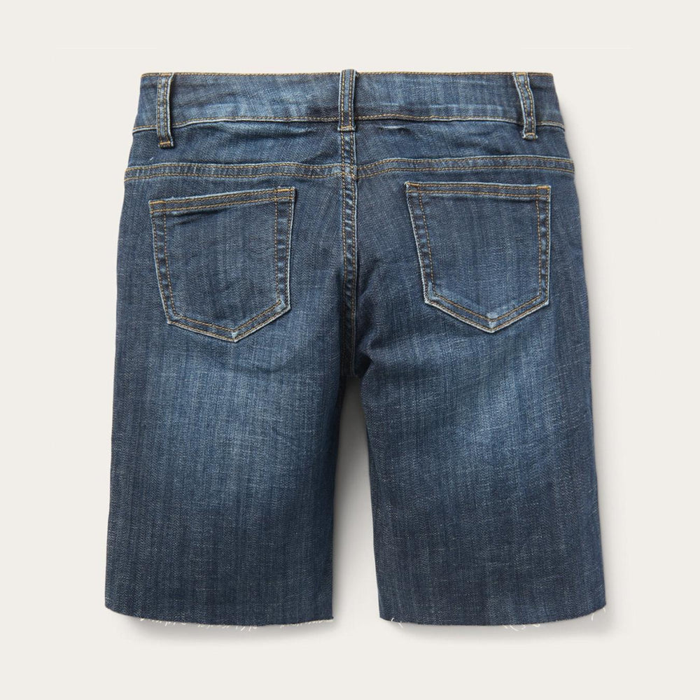 Women Skirts &amp; Shorts | Stetson Dark Wash Denim Shorts Blue