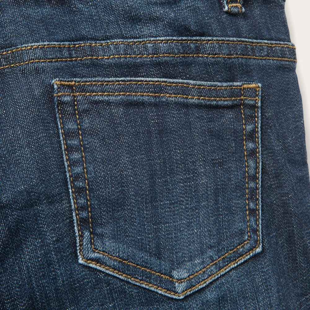 Women Skirts &amp; Shorts | Stetson Dark Wash Denim Shorts Blue