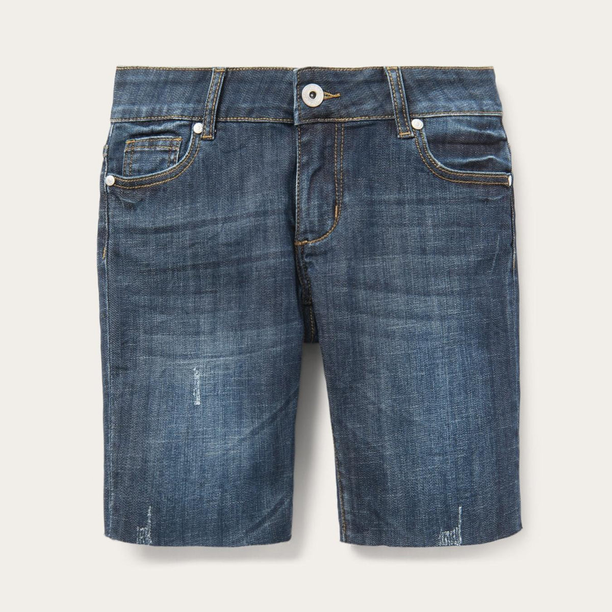 Women Skirts &amp; Shorts | Stetson Dark Wash Denim Shorts Blue