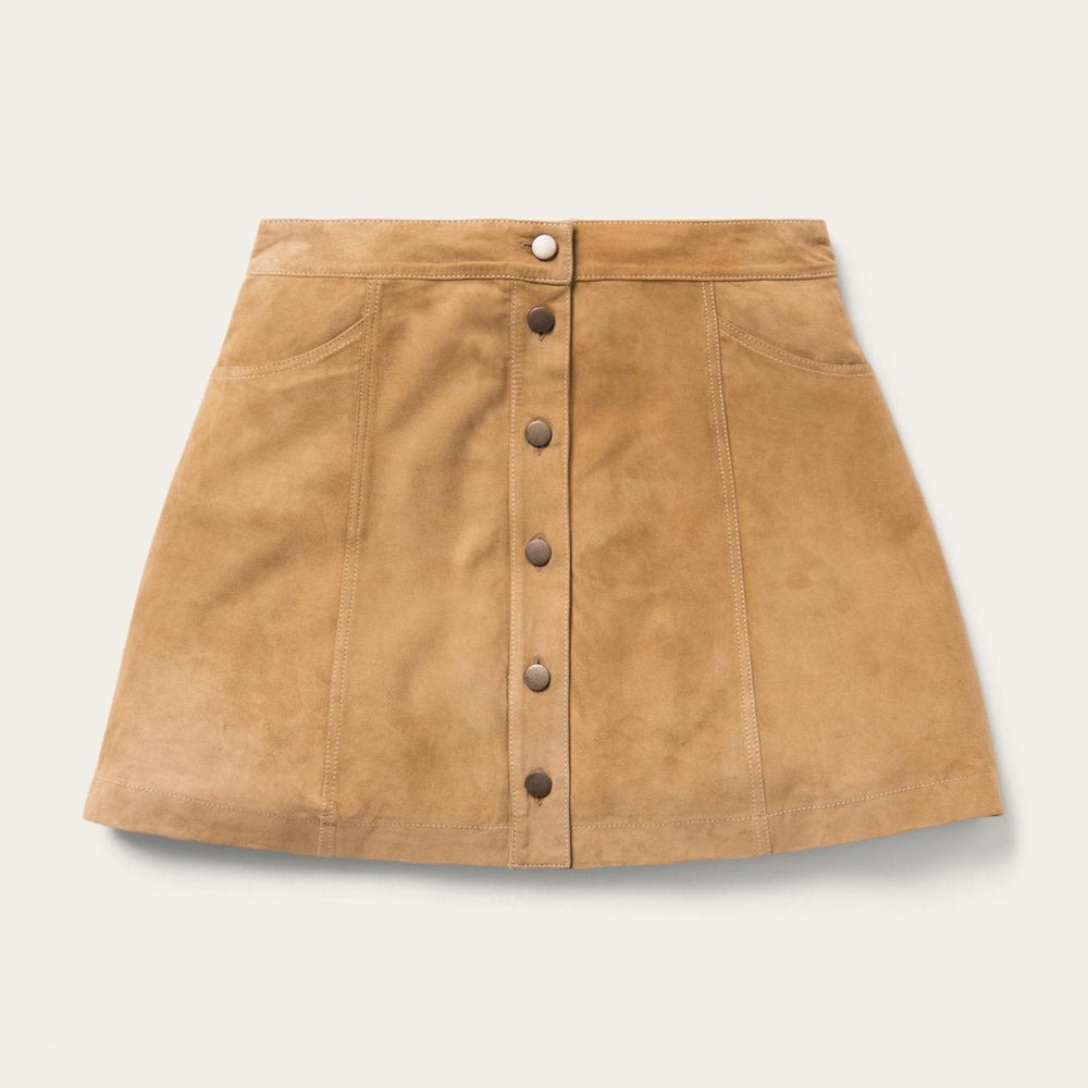 Women Skirts &amp; Shorts | Stetson Lamb Suede Gored Skirt Brown
