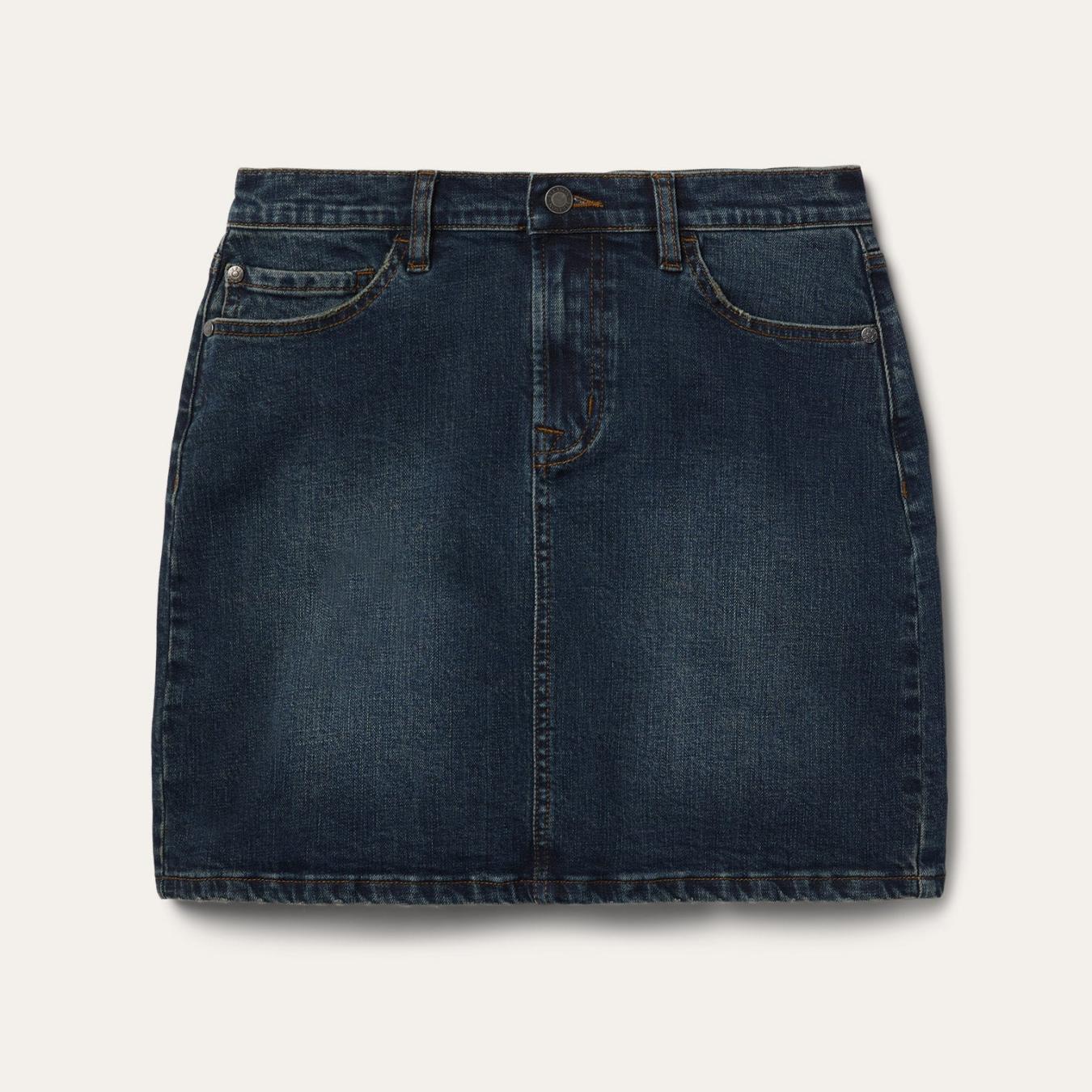 Women Skirts &amp; Shorts | Stetson Stretch Denim 5-Pocket Skirt Blue