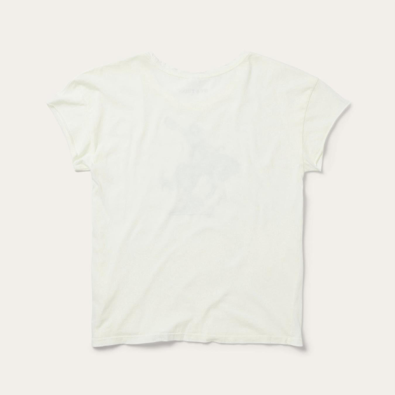 Women Tees | Stetson Bucking Cowgirl Graphic Tee White