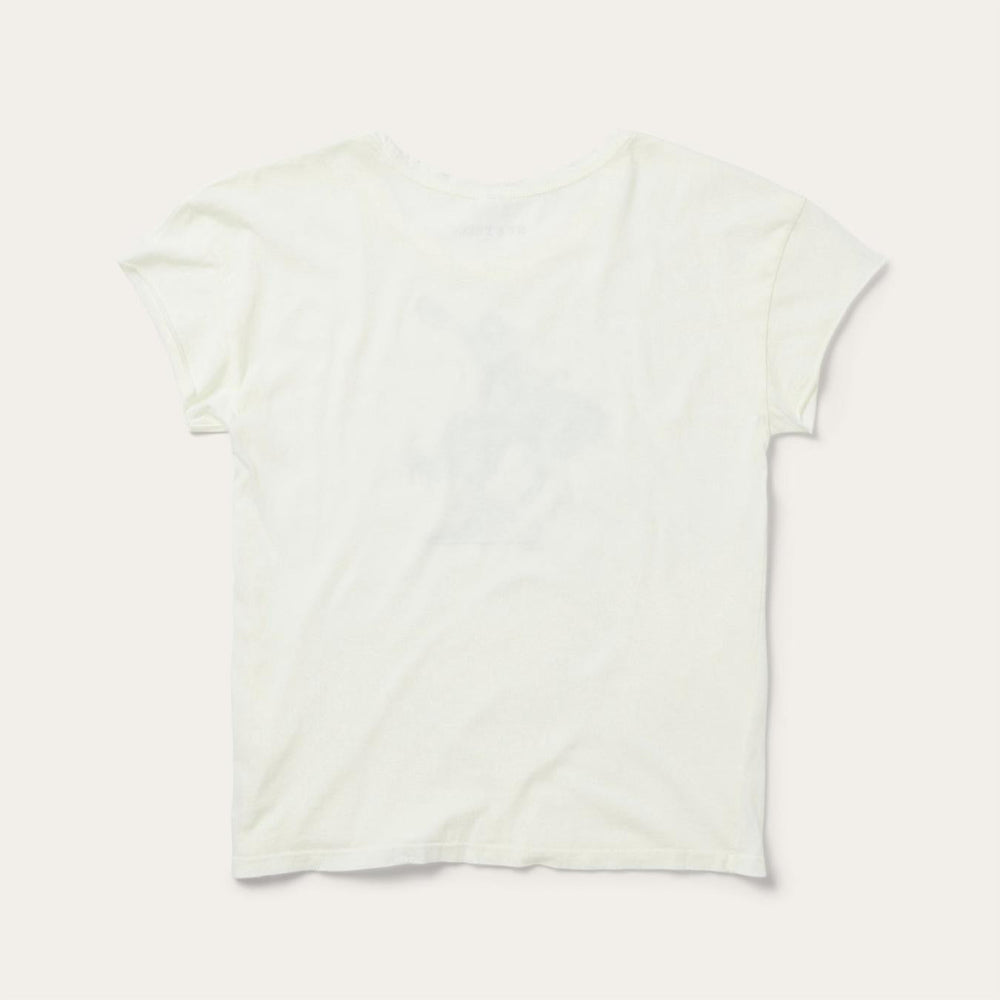 Women Tees | Stetson Bucking Cowgirl Graphic Tee White