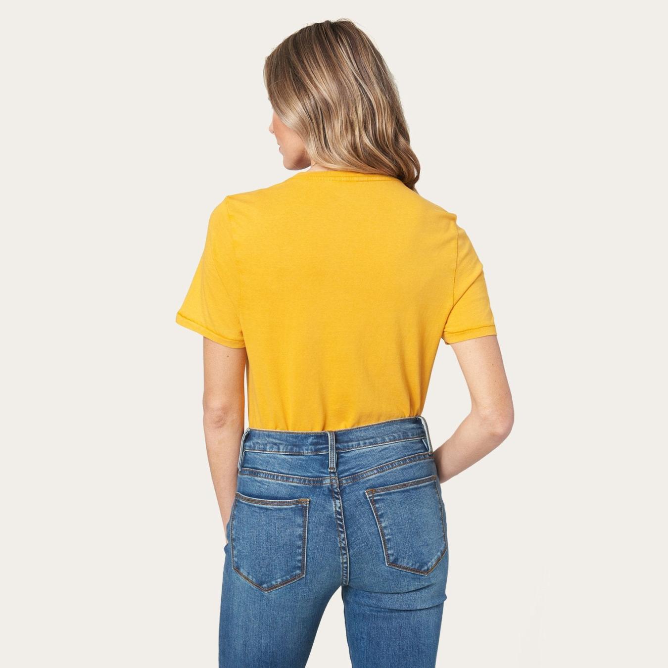 Women Tees | Stetson Hold Your Horses Graphic Tee Yellow