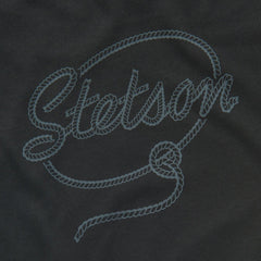Women Tees | Stetson Rope Print Graphic Tee Black