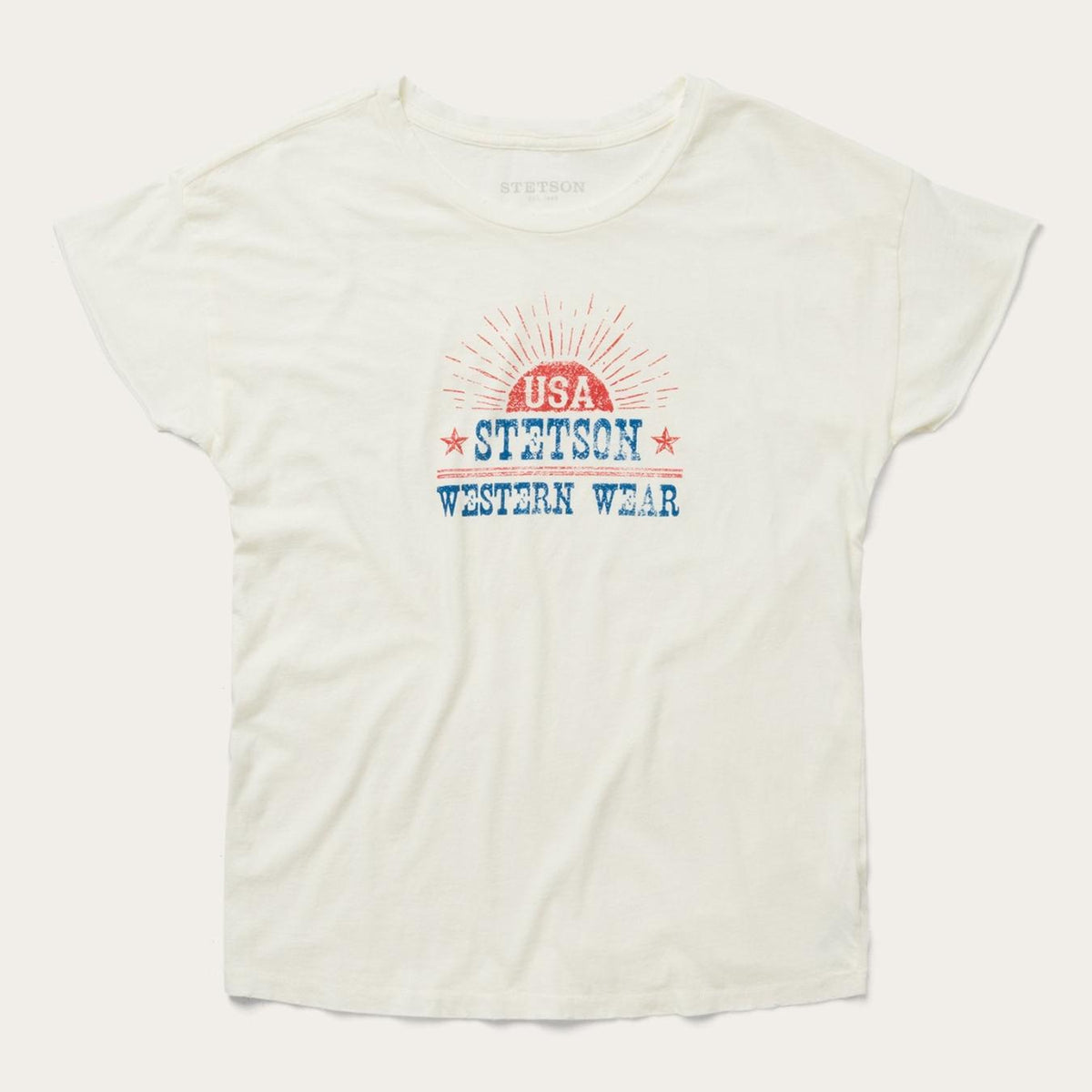 Women Tees | Stetson Sunrise Graphic Tee White
