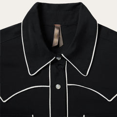Women Western Shirts | Stetson Black Sleeveless Western Shirt Black
