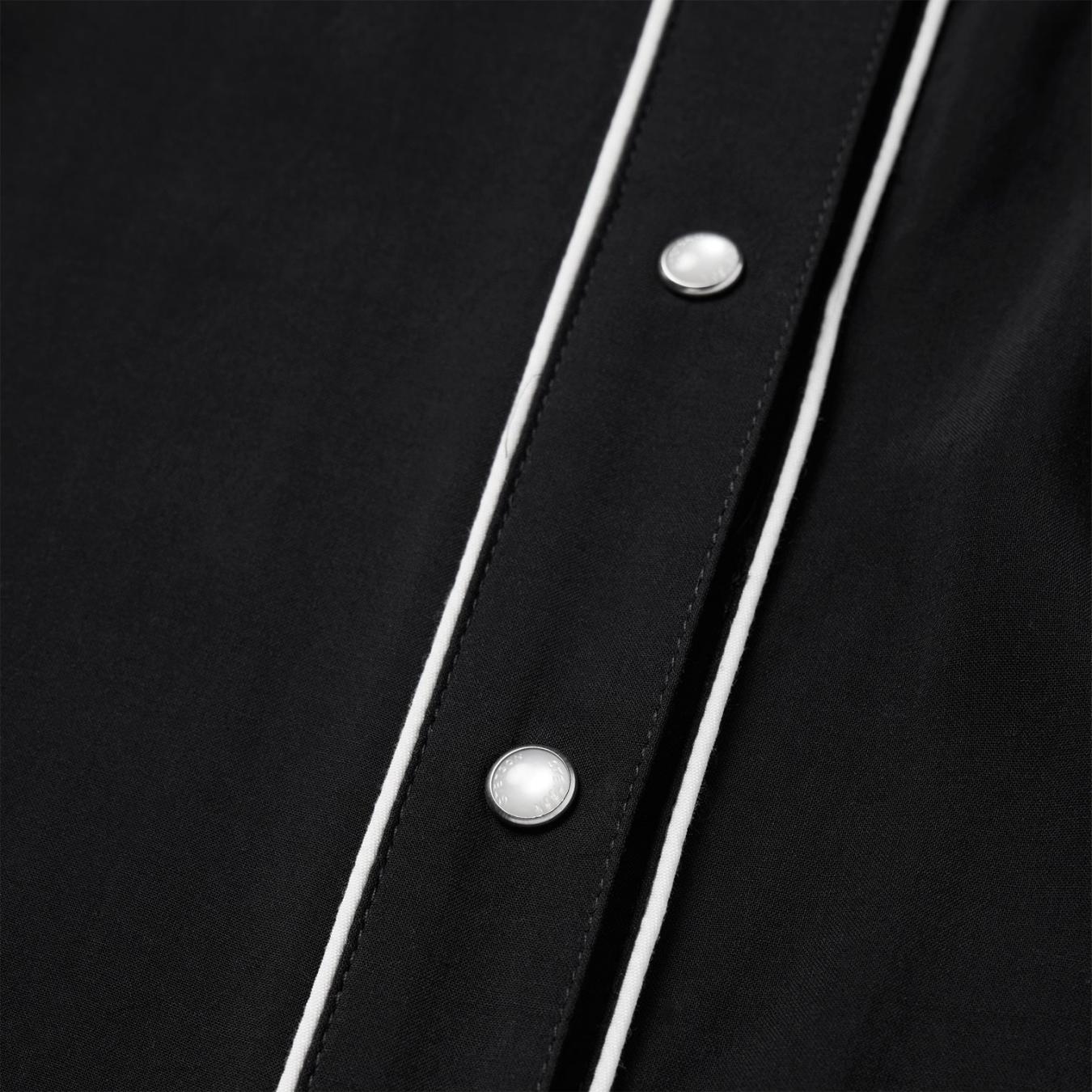 Women Western Shirts | Stetson Black Sleeveless Western Shirt Black