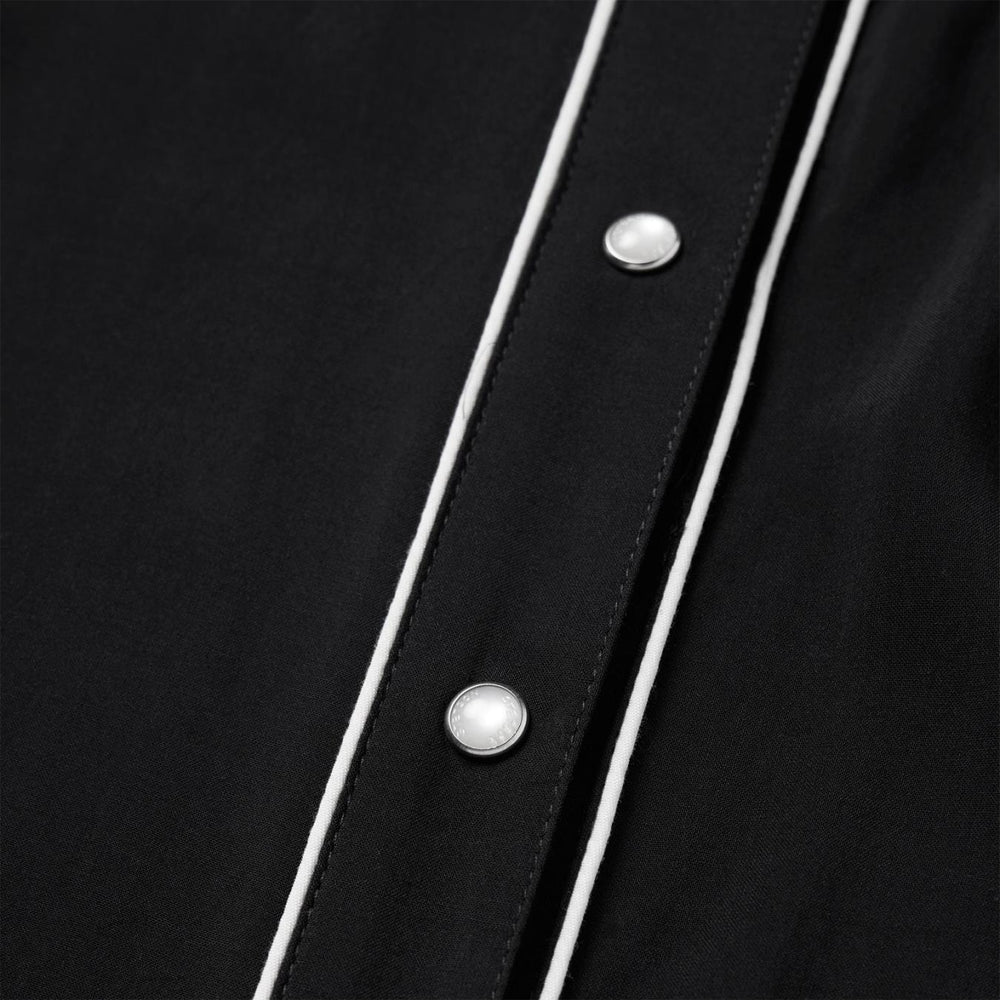 Women Western Shirts | Stetson Black Sleeveless Western Shirt Black
