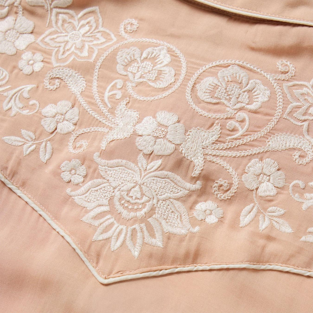 Women Western Shirts | Stetson Blush Embroidered Western Shirt Pink