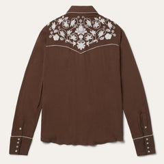 Women Western Shirts | Stetson Classic Western Snap Shirt Brown