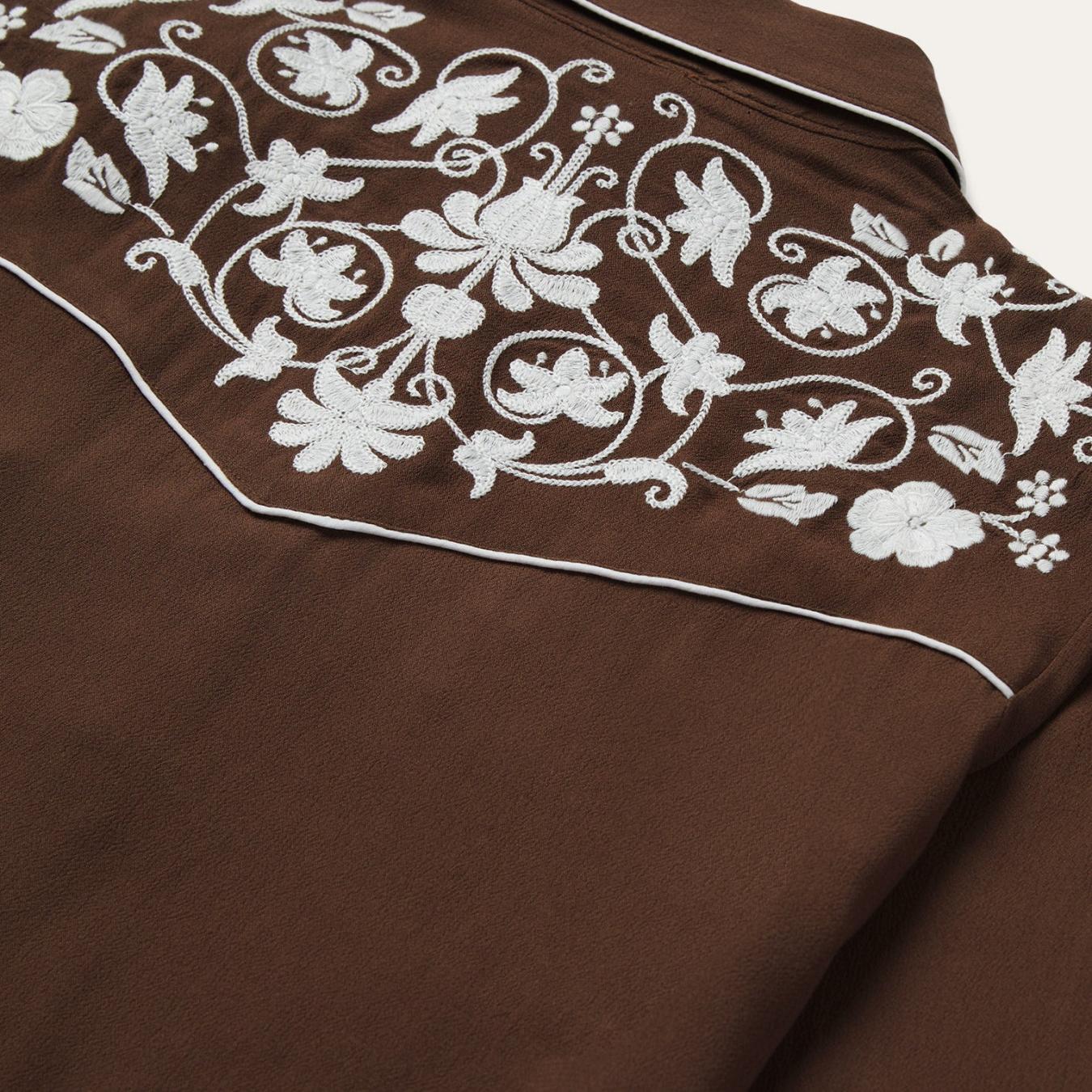 Women Western Shirts | Stetson Classic Western Snap Shirt Brown
