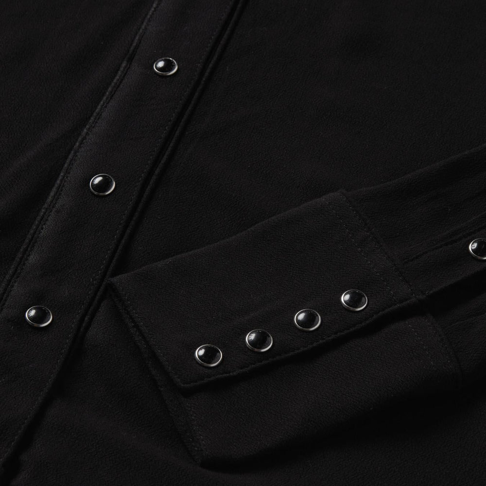 Women Western Shirts | Stetson Crepe Western Shirt Black