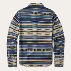 Women Western Shirts | Stetson Indigo Serape Print Shirt Blue