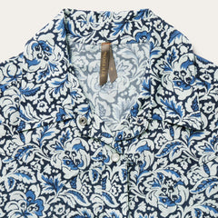 Women Western Shirts | Stetson Indigo Tapestry Print Shirt Blue