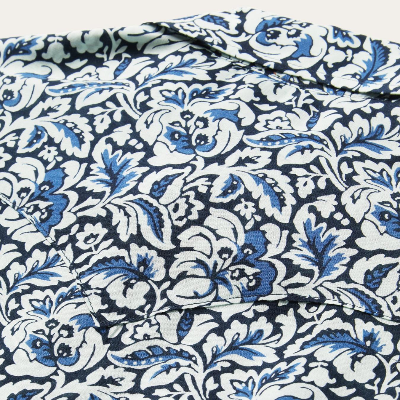 Women Western Shirts | Stetson Indigo Tapestry Print Shirt Blue