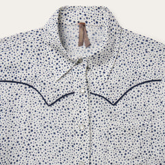 Women Western Shirts | Stetson Stars Print Western Shirt White