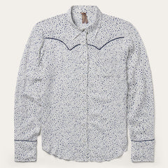 Women Western Shirts | Stetson Stars Print Western Shirt White