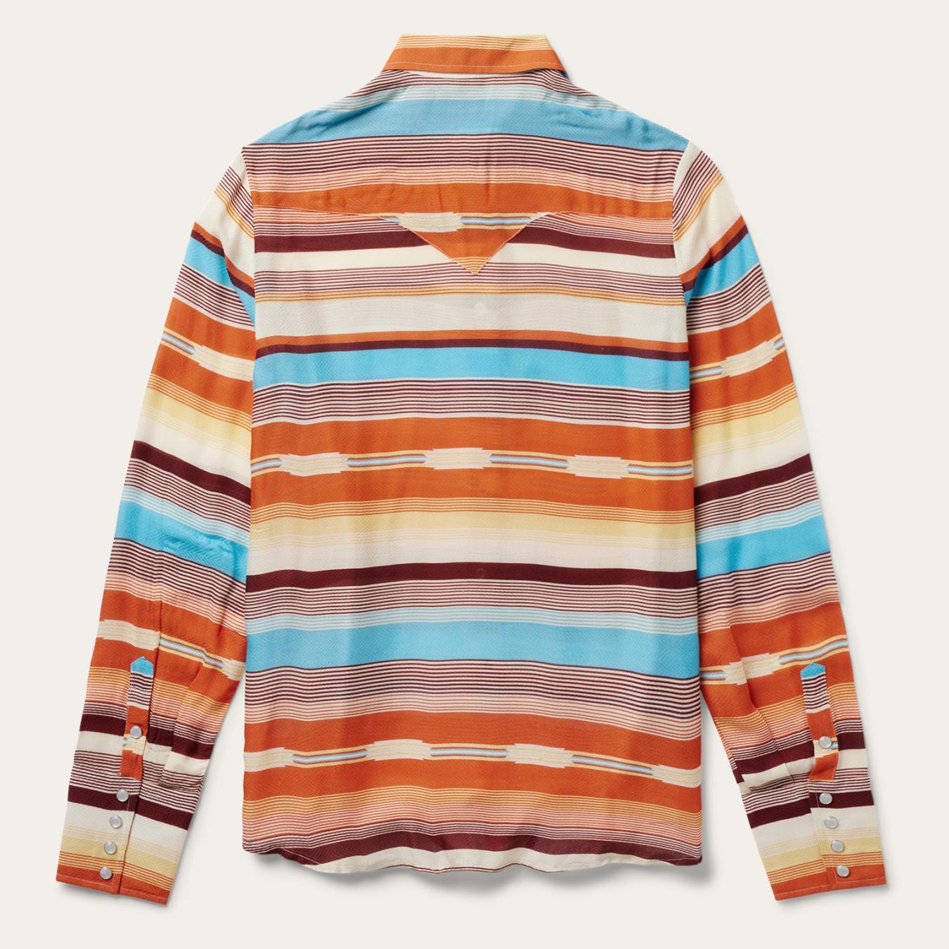 Women Western Shirts | Stetson Sunset Serape Print Western Shirt Multi