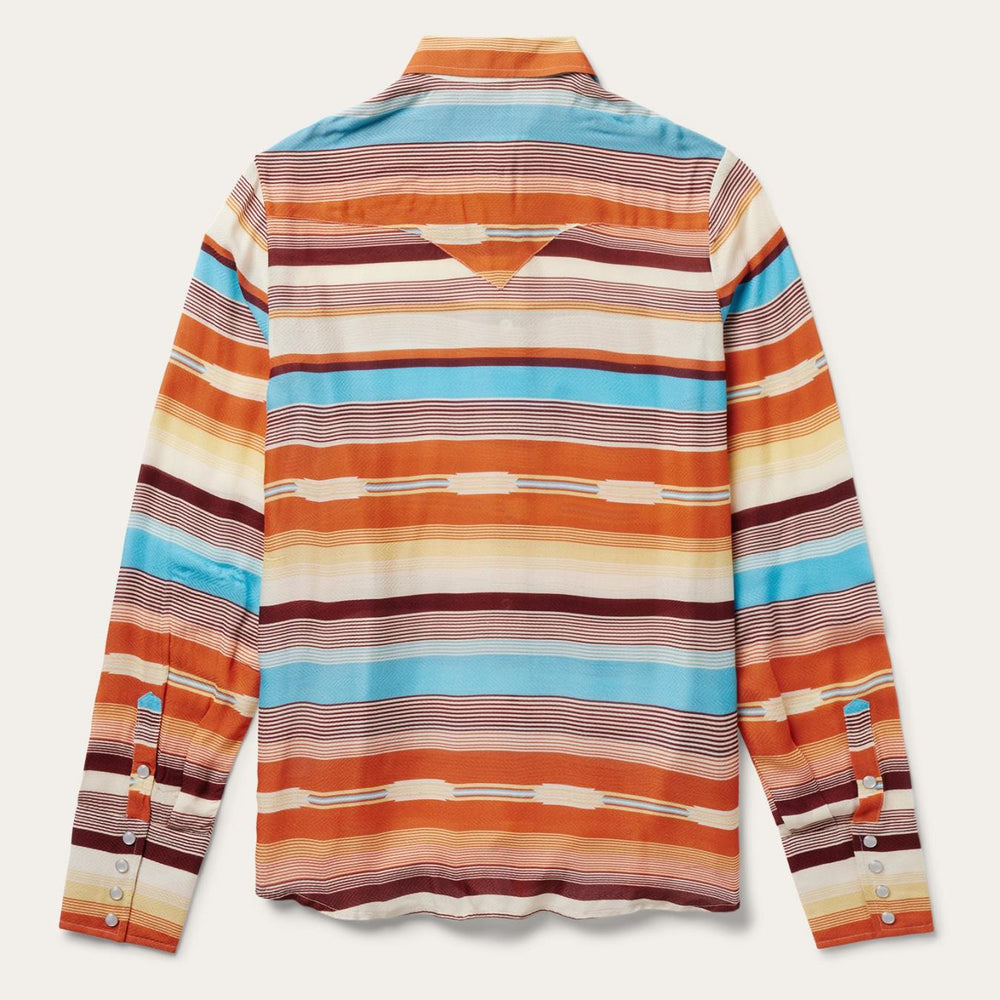 Women Western Shirts | Stetson Sunset Serape Print Western Shirt Multi