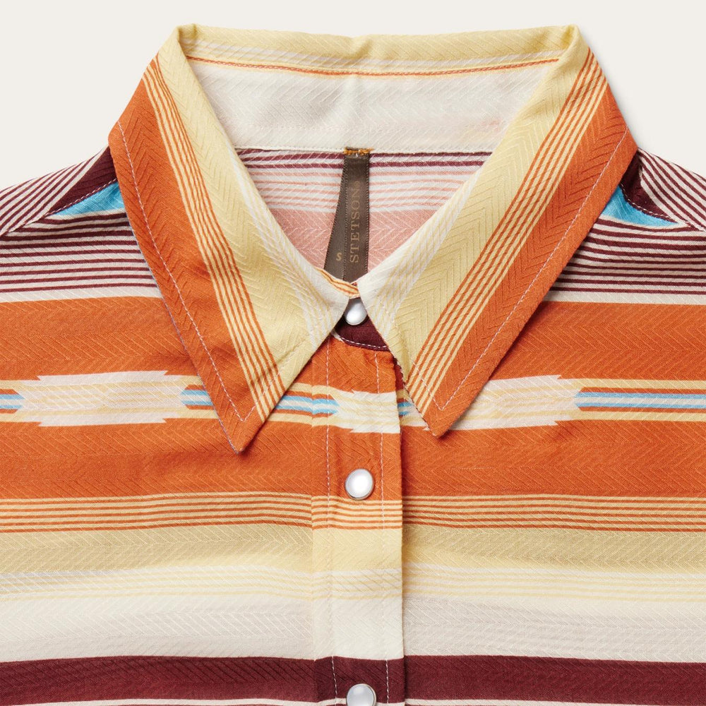 Women Western Shirts | Stetson Sunset Serape Print Western Shirt Multi