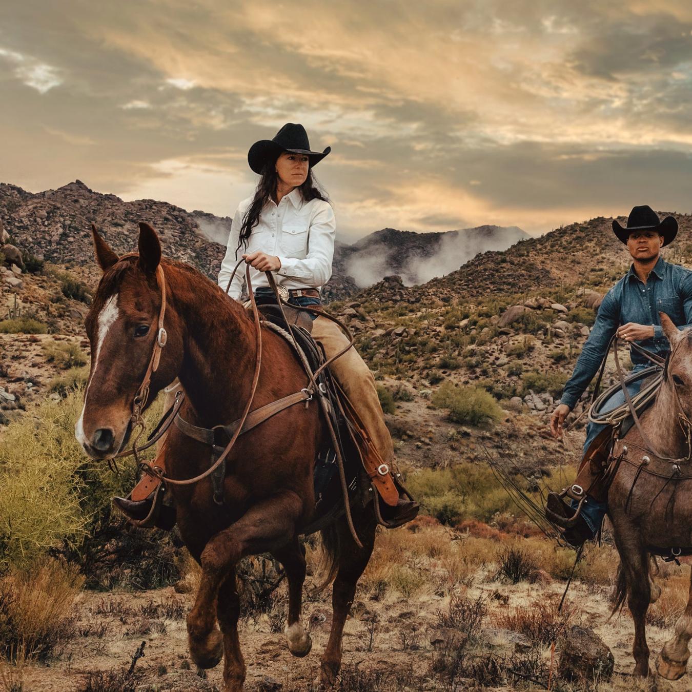Women Western Shirts | Stetson Western Embroidered Denim Shirt White