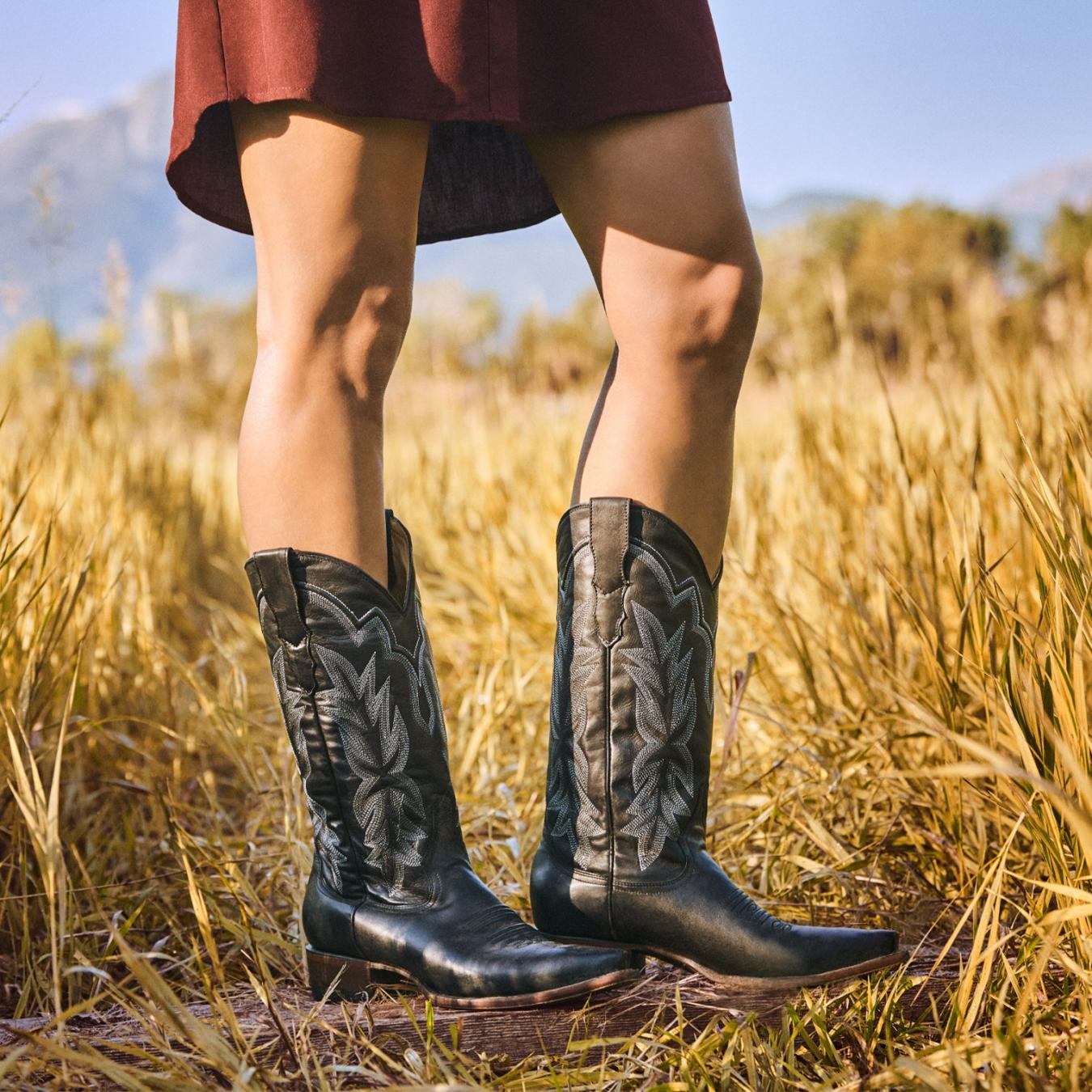 Women Western | Stetson Casey Boots Black