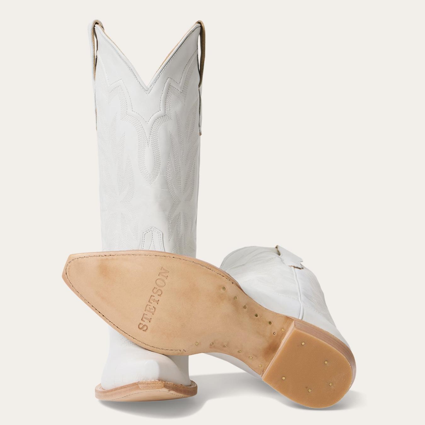 Women Western | Stetson Casey Boots White