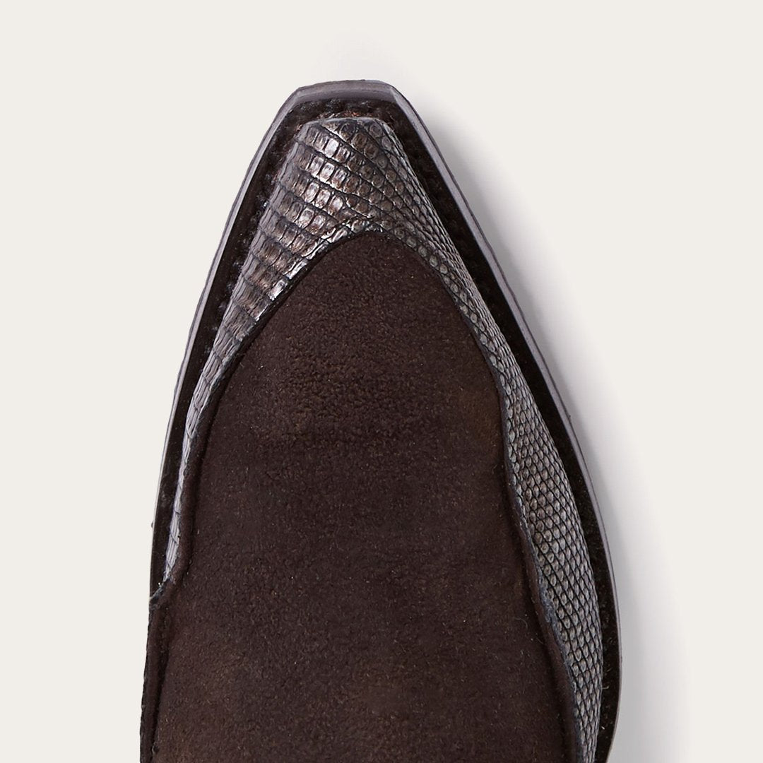 Women Western | Stetson Dakota Brown Suede &amp; Teju Cowboy Boot Brown