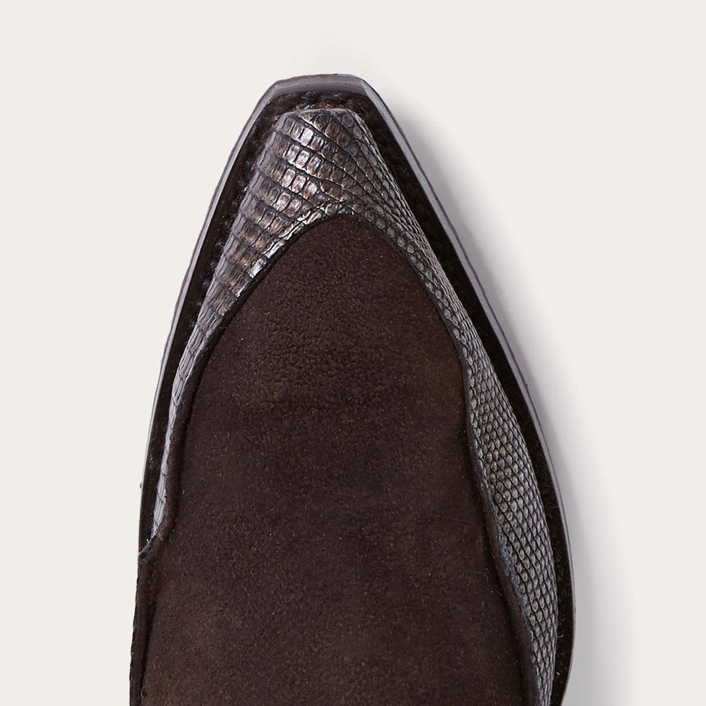 Women Western | Stetson Dakota Brown Suede &amp; Teju Cowboy Boot Brown