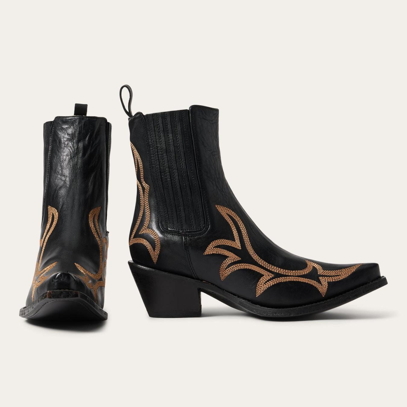 Women Western | Stetson Greta Boots Black