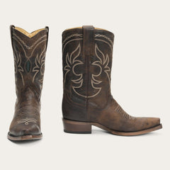 Women Western | Stetson Iris Mid-Calf Embroidered Boot Brown