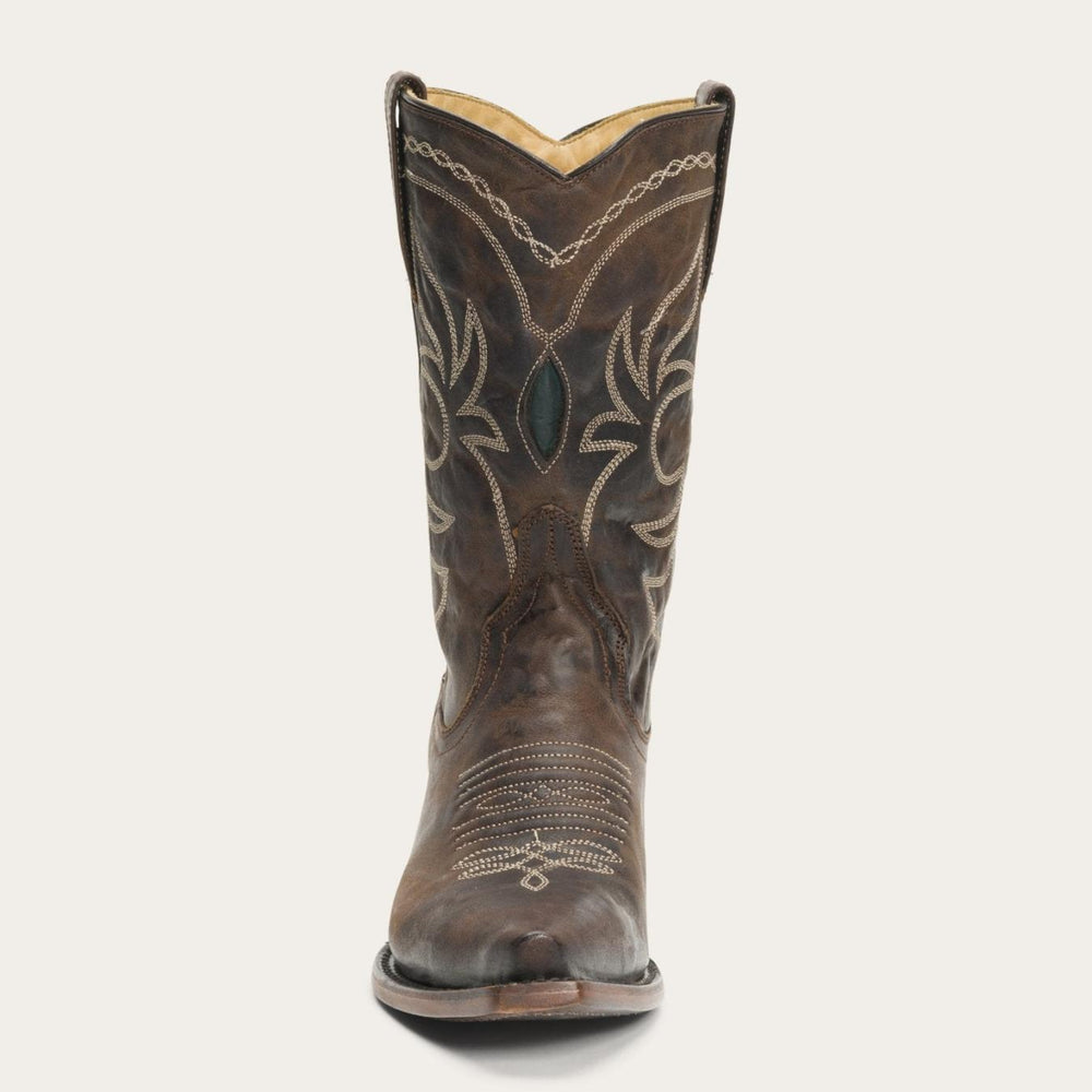 Women Western | Stetson Iris Mid-Calf Embroidered Boot Brown