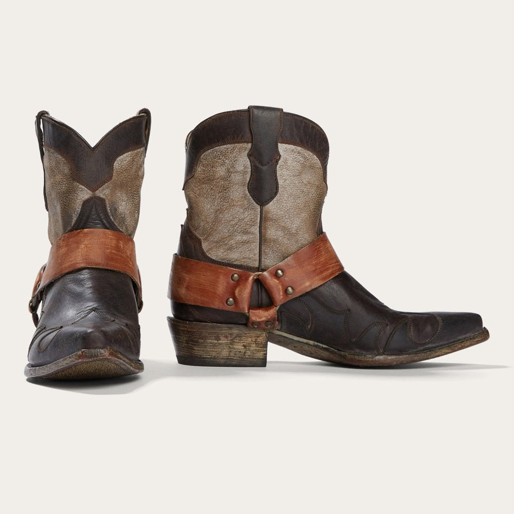 Women Western | Stetson Jade Harness Ankle Boot Brown