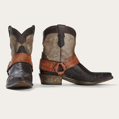 Women Western | Stetson Jade Harness Ankle Boot Brown