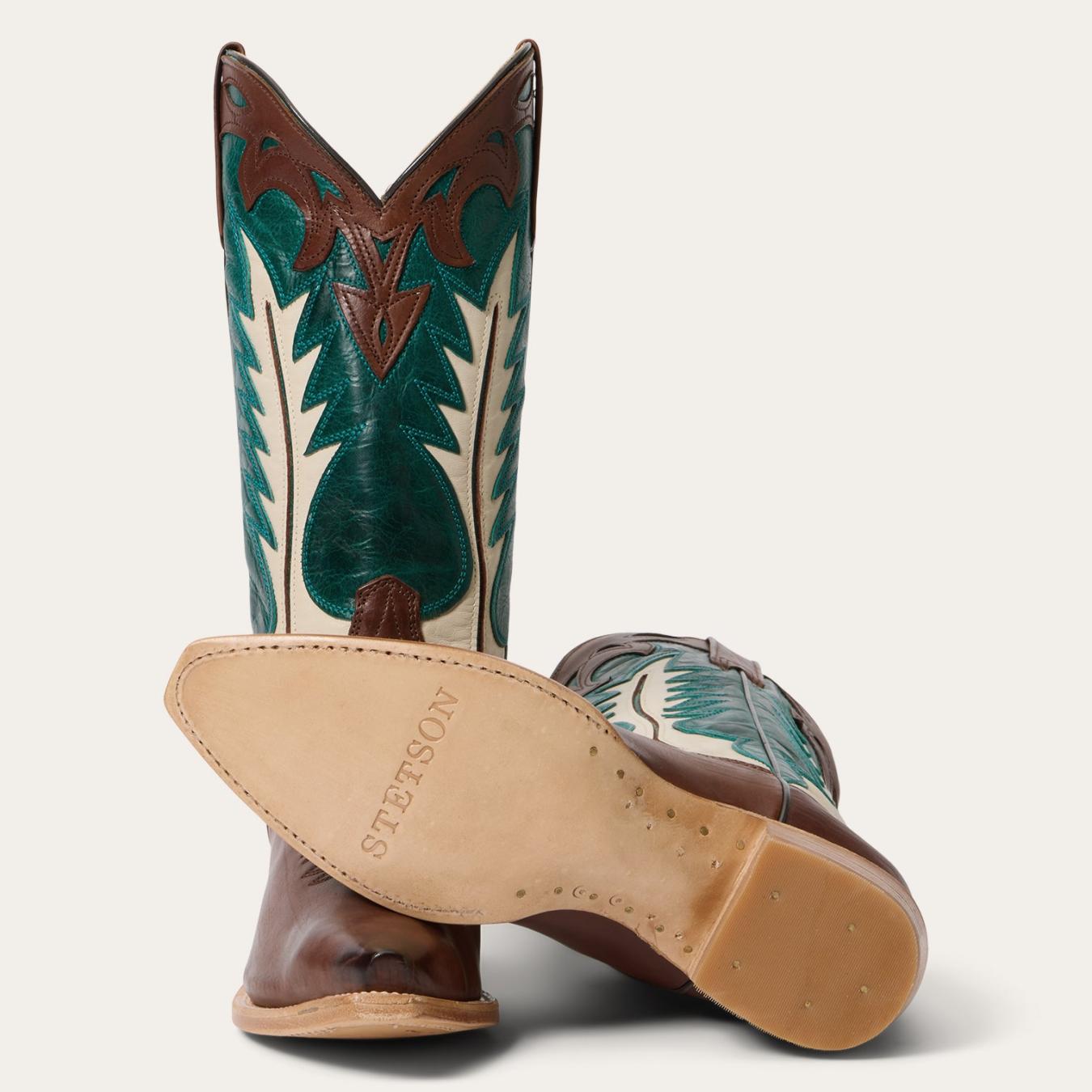 Women Western | Stetson Jess Boots Turquoise