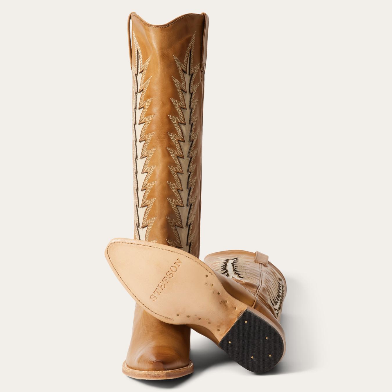 Women Western | Stetson Johnnie Boots Brown