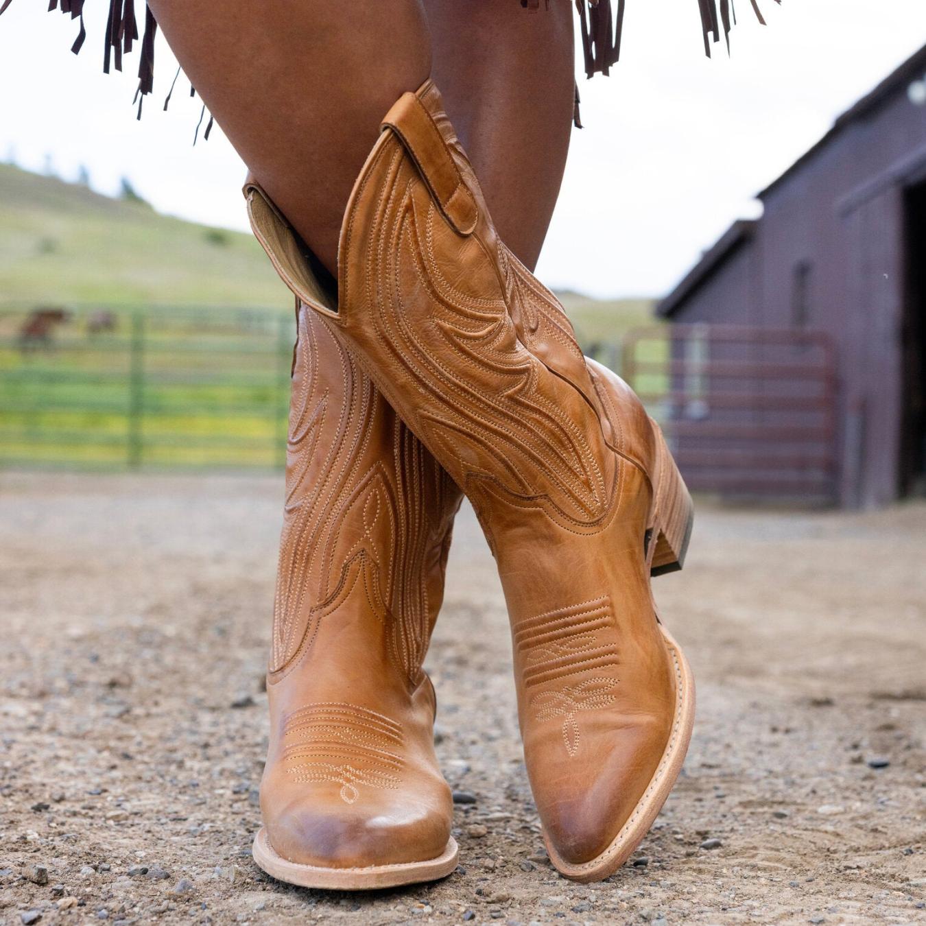 Women Western | Stetson Nora Boots Tan
