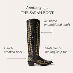 Women Western | Stetson Sarah Boots Black
