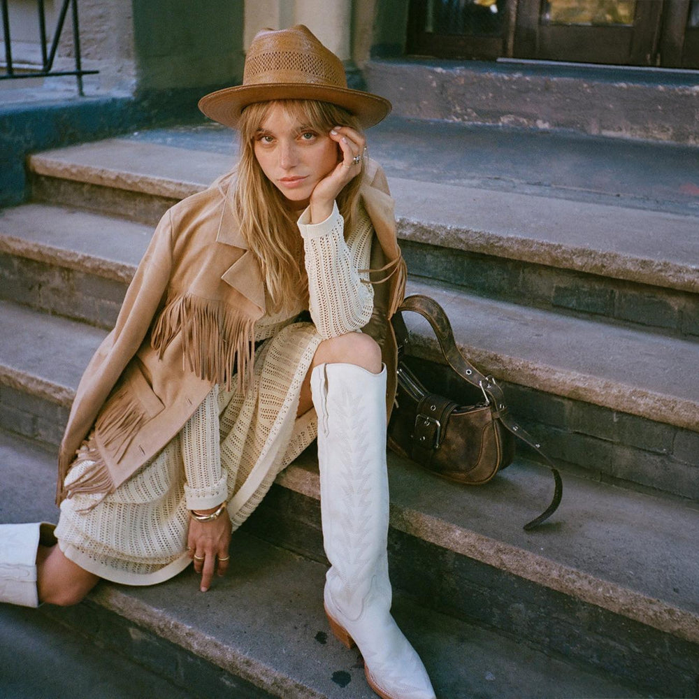 Women Western | Stetson Sarah Boots White